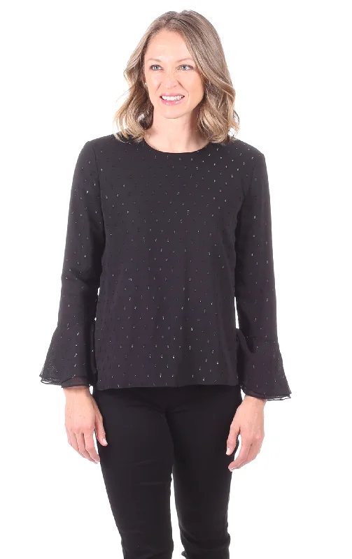Unbeatable Prices Siena Top in Black Shimmer Dot