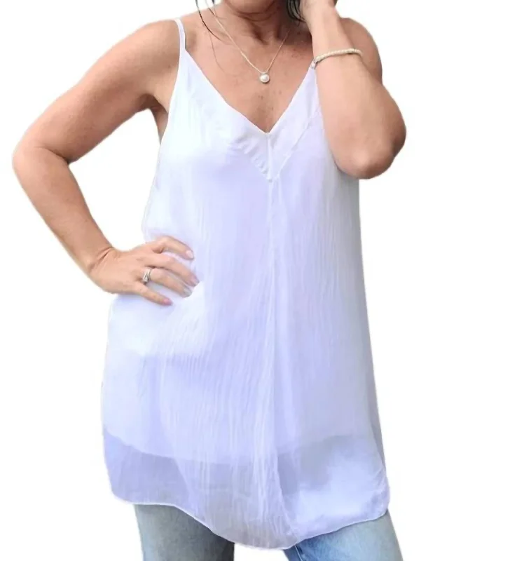 Huge Savings Silk Cami In White