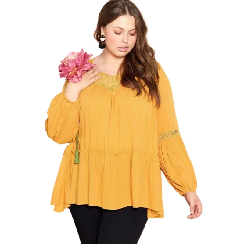 Anniversary Sale Solid Woven Loose-fit Tunic