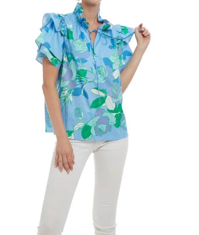 Super Savings St. Martin Top In Calypso Blue