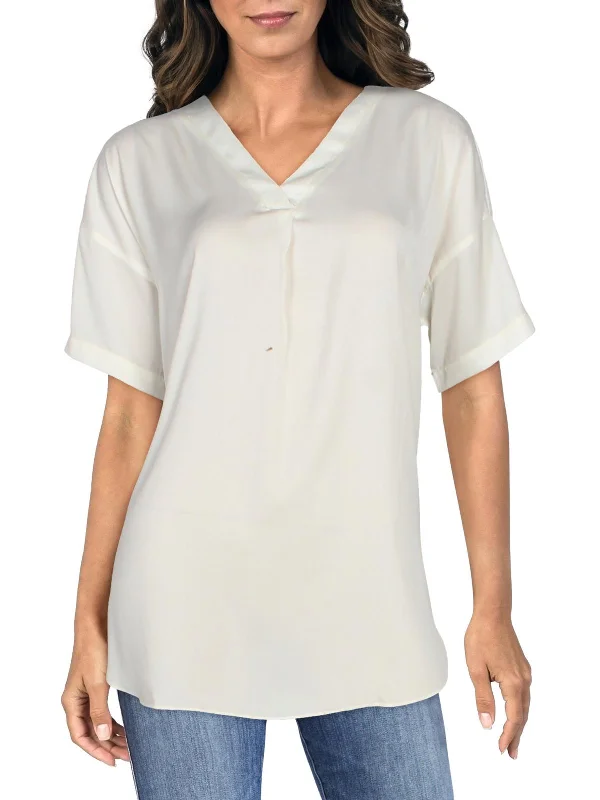 Today’s Deal Stevie Womens V-Neck Side-Slit Top