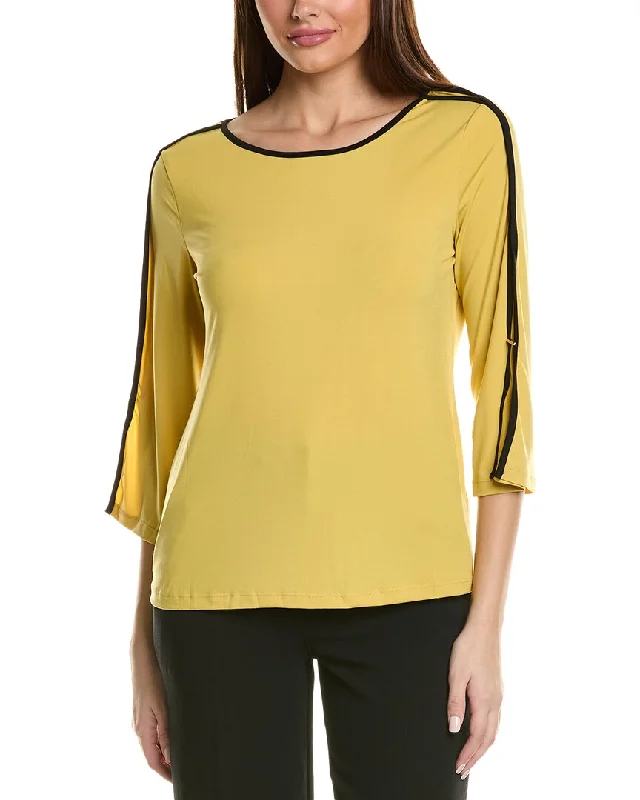 Online Only T Tahari Boat Neck Top