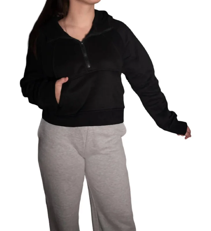 Massive Deals That One I Wanted Cropped Hoodie In Black