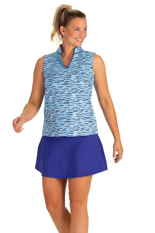 Low Prices The Catherine Sleeveless Tunic in Leland Gal Shoreline