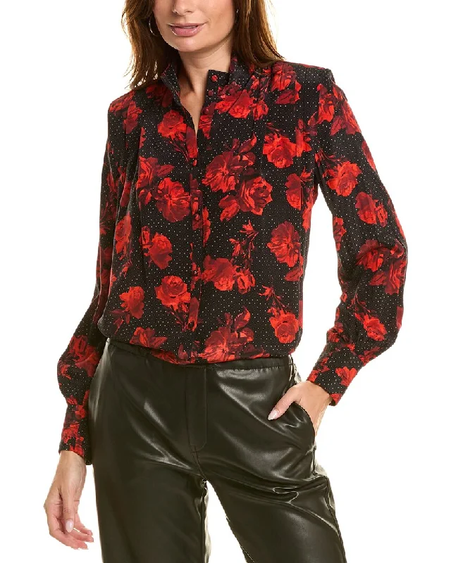 YEAR-End Sale The Kooples Rose Silk Shirt