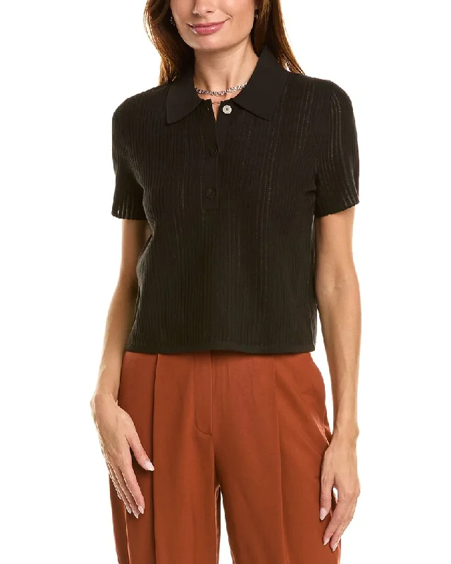 Weekend Deal Theory Cropped Polo Shirt