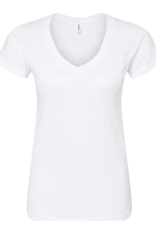 Final Markdown Tultex Women´s Slim Fit Fine Jersey V-Neck T-Shirt