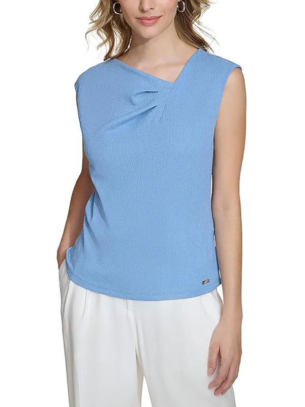 Time-Limited Offer Womens Asymmetric Work Day Wear Blouse