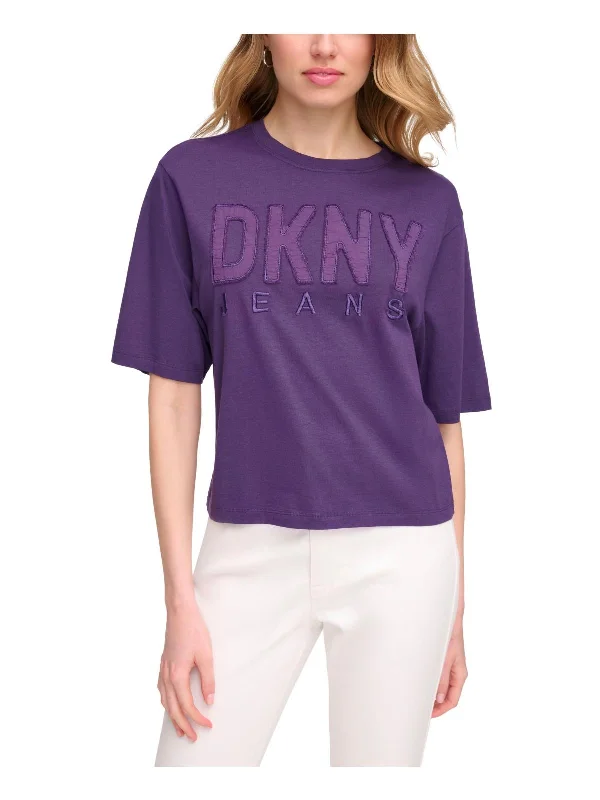 Quick Sale Womens Cotton Logo Graphic T-Shirt