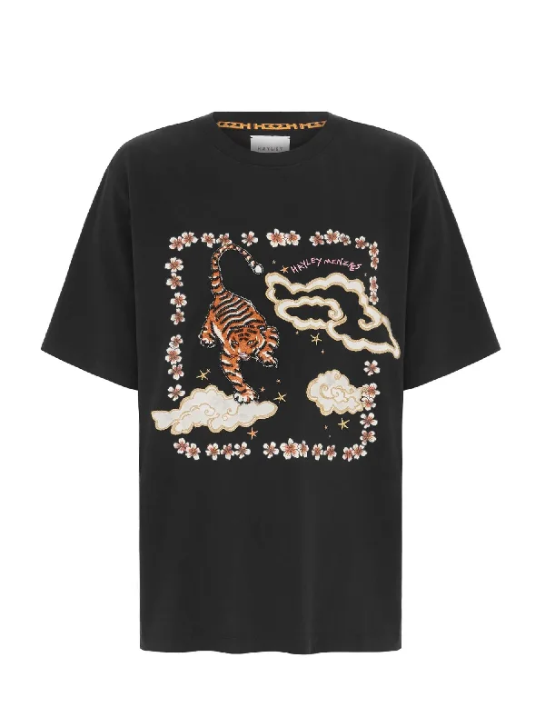 Deal Alert Women's Courageous Tiger Tee Shirt In Black