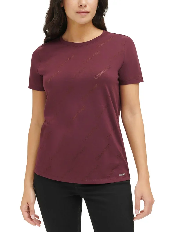 Major Savings Womens Crewneck Short Sleeve Pullover Top