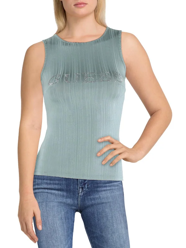 Today’s Deal Womens Embellished Sleeveless Shell