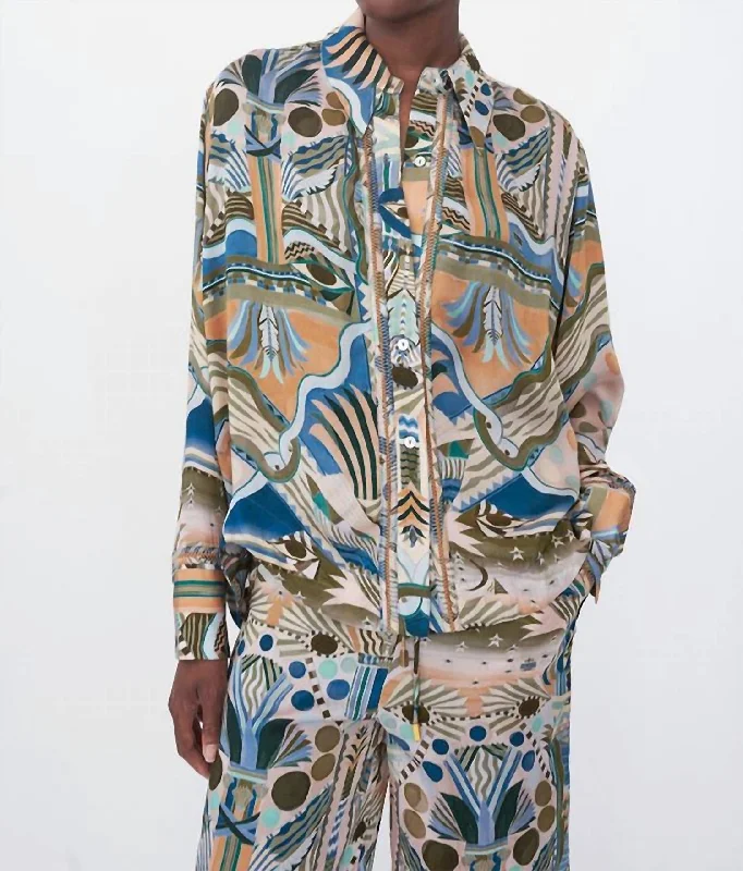 Online Specials Women's Joyce Shirt In Giza Blue