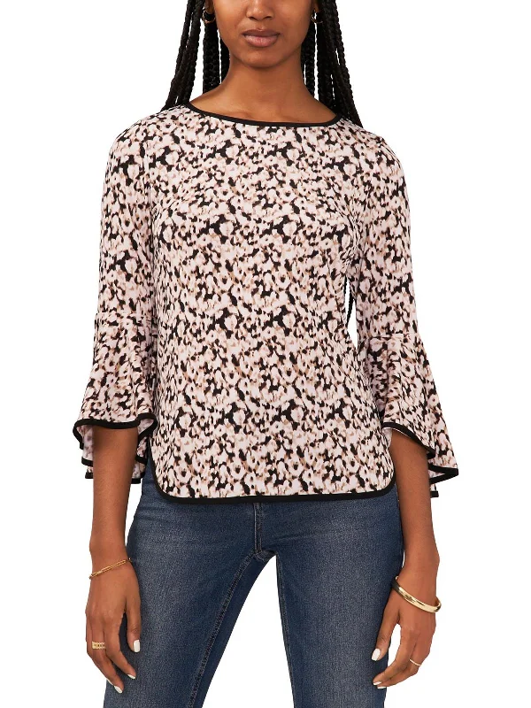 Friends and Family Sale Womens Knit Bell Sleeves Blouse