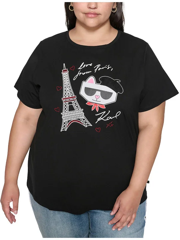 Factory Direct Sale Womens Paris Casual Pullover Top