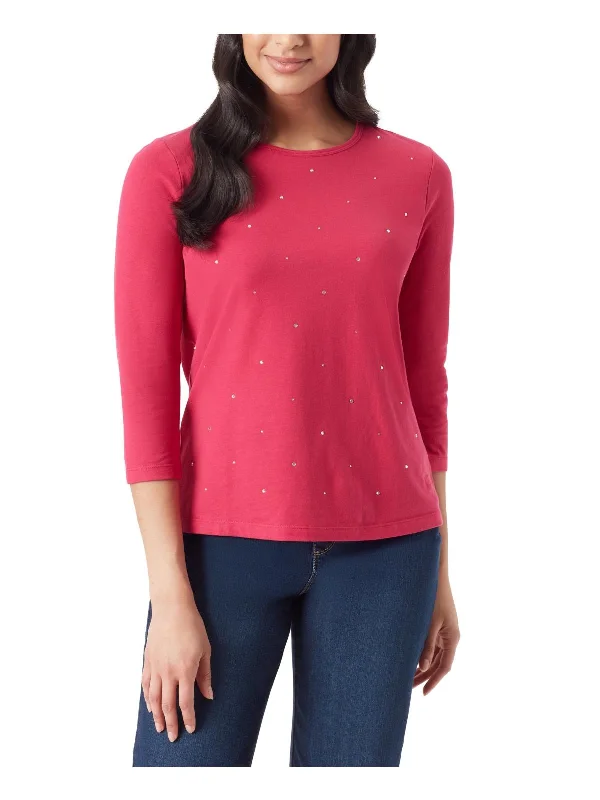 Today’s Deal Womens Rhinestones Casual Wear Pullover Top