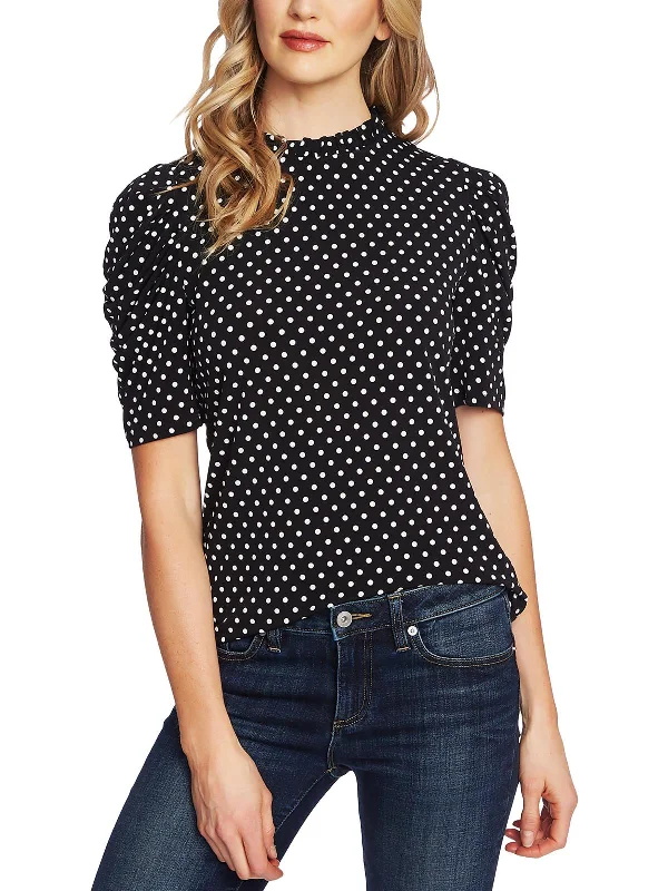 Fantastic Offers Womens Ruched Collared Blouse