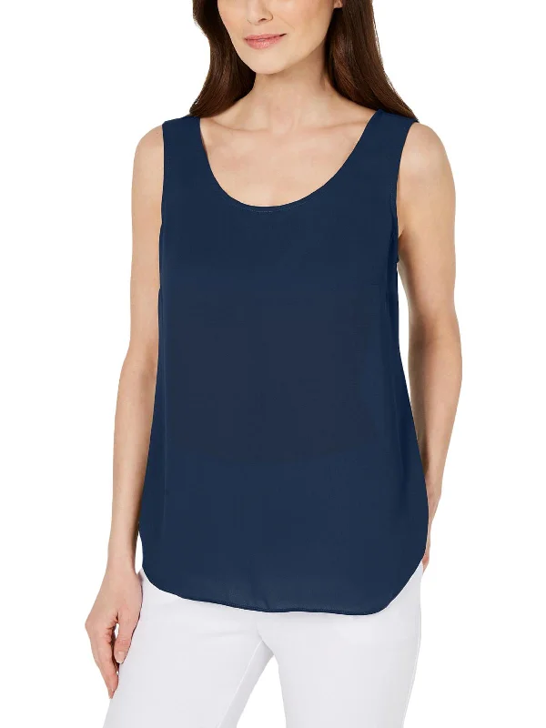 Bonus Savings Womens Scoop Neck Sleeveless Shell