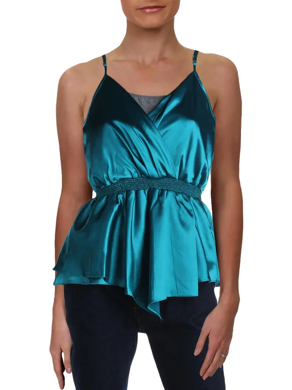 Crazy Savings Womens Smocked V Neck Blouse