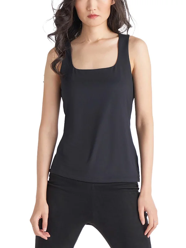 Best Bargains Womens Square Neck Sleeveless Shell