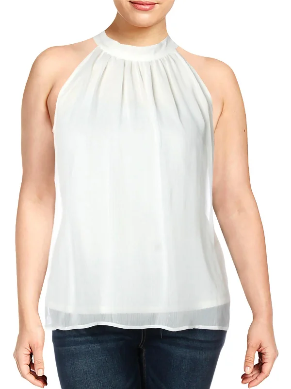 Year-End Sale Womens Tie Neck Sleeveless Halter Top