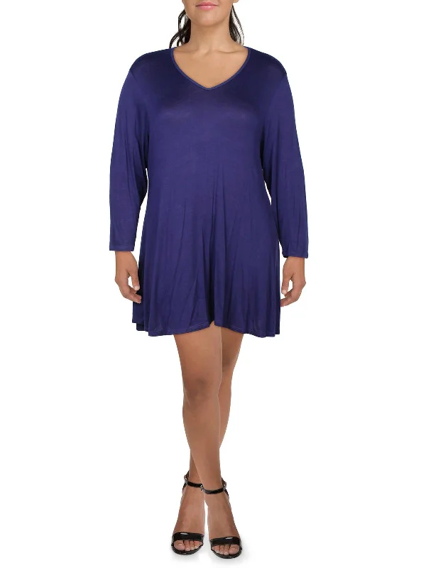 Deal Explosion Womens V-Neck Tunic Pullover Top