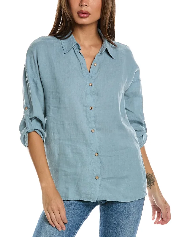 Closeout XCVI Carrie Button-Up Linen Shirt