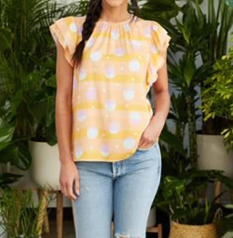 Price Break Zoe Top In African Sunset
